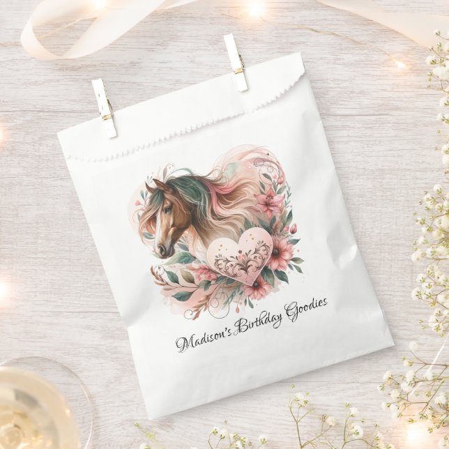 Horse Girl Birthday  Favour Bags (Clipped)