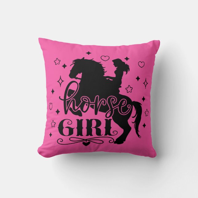 Horse Girl Cushion (Front)