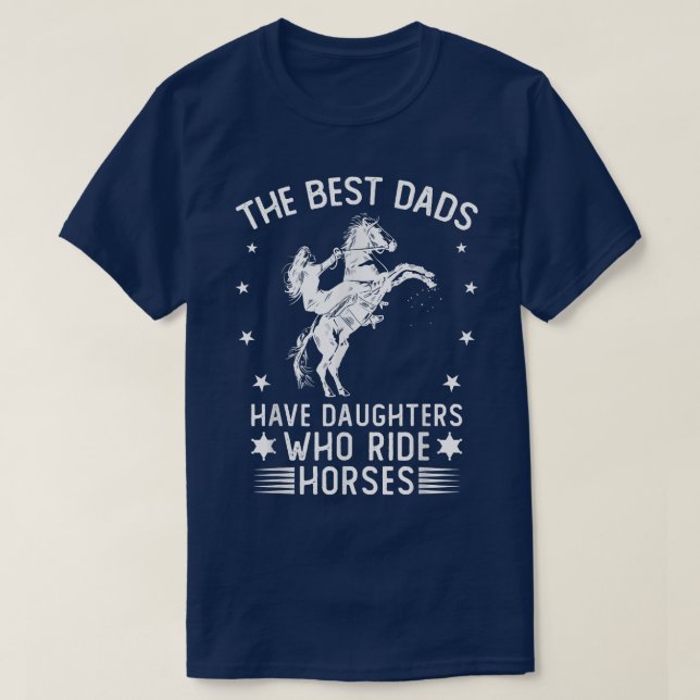 Horse Girl Daughter Father's Day Horsing Horse Rac T-Shirt (Design Front)