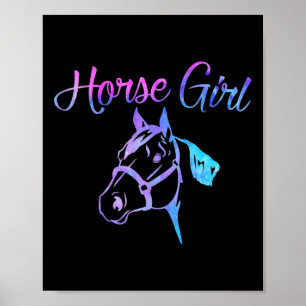 Horse Girl Equestrian Rider Farm Owner Teen Girl K Poster