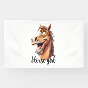 Horse Girl Funny Horse Banner