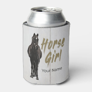 Horse Girl Gift For Vintage Riding Holiday Lovers Can Cooler