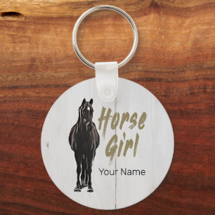 Horse Girl Gift For Vintage Riding Holiday Lovers Key Ring