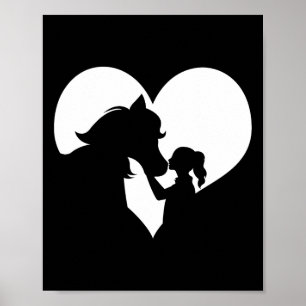 Horse Girl Horse Lovers Horseback Riding Cowgirl R Poster