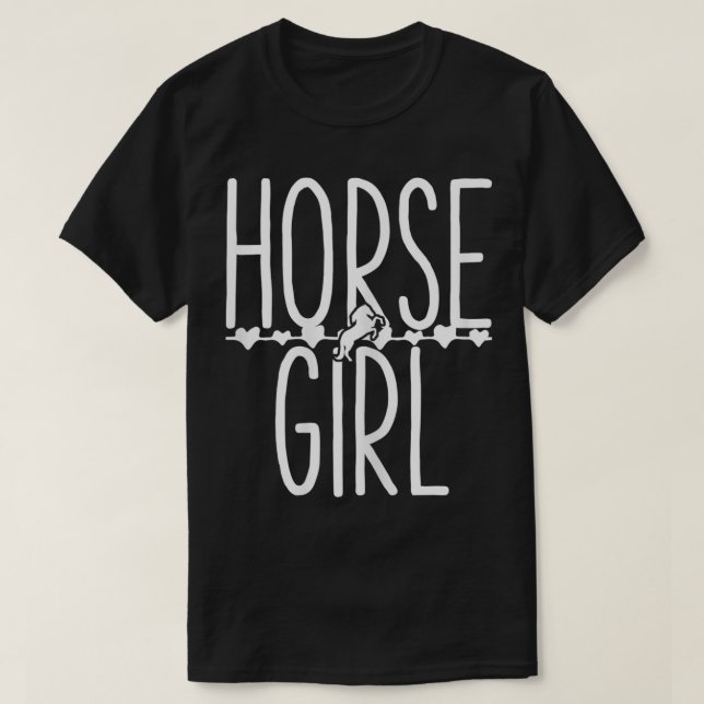 Horse Girl Horse Riding Themed Gift Horse Owners G T-Shirt (Design Front)