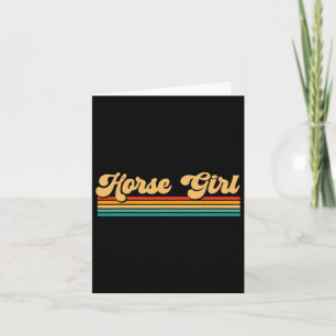 Horse Girl Horseback Riding Apparel - Horse Card