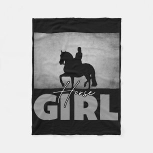 Horse Girl Horseback Riding Apparel - Horse  Fleece Blanket