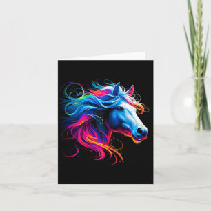 Horse Girl Horseback Riding Card
