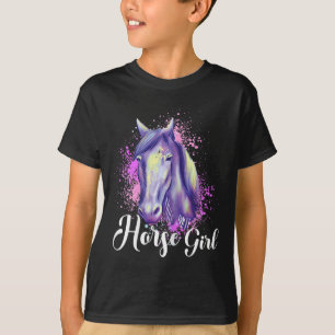 Horse Girl Horseback Riding Pony Horsescute Ss Cut T-Shirt