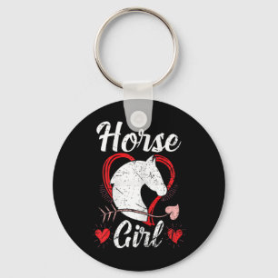 Horse Girl I Equestrian Horseback Riding Gift Key Ring