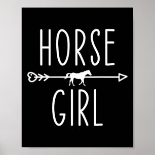 Horse Girl I Love My Horses Riding Lover Equestria Poster