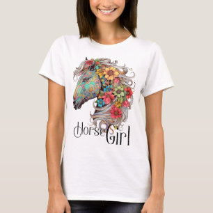 Horse Girl - Just A Girl Who Loves Horses, Horseba T-Shirt