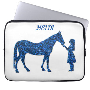 HORSE & GIRL LAPTOP SLEEVE PERSONALIZED.