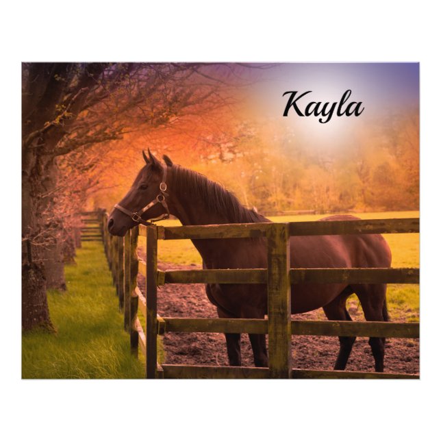 Horse Girl Photo Print (Front)