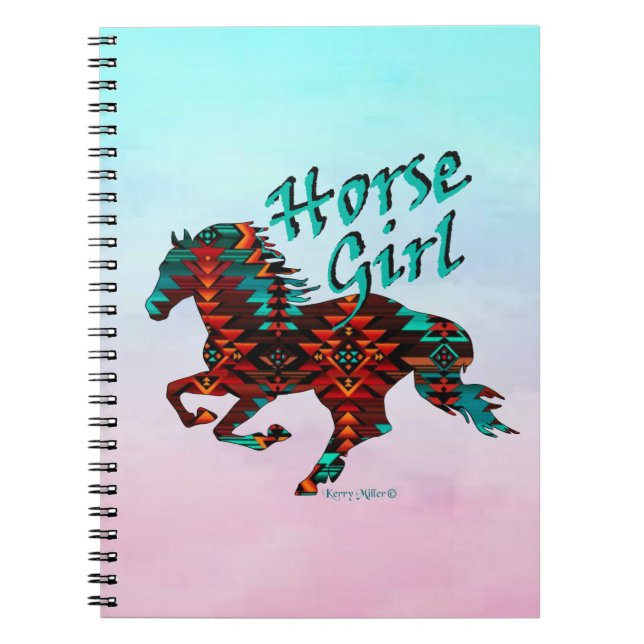 Horse Girl, Southwest Horse Notebook (Front)