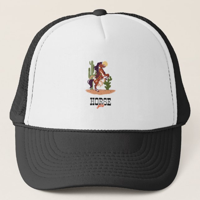Horse Girl Trucker Hat (Front)