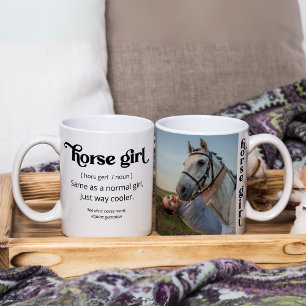 Horse Girl way cooler! custom photo Coffee Mug