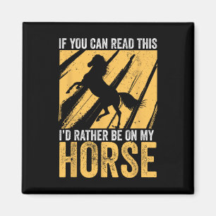 Horse Girls Horseback Riding Equestrian Horse Love Magnet