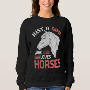 Horse  Girls Women Equestrian Horse Riding Horse Sweatshirt