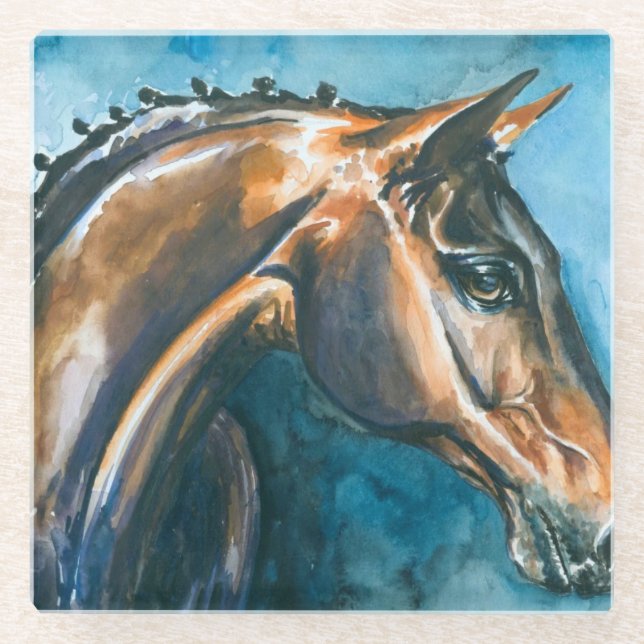 Horse Glass Coaster (Front)