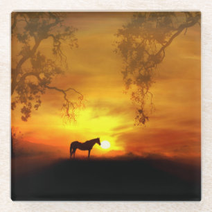 Horse Glass Coasters