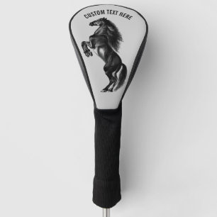 Horse Golf Head Cover Custom Text and Colours