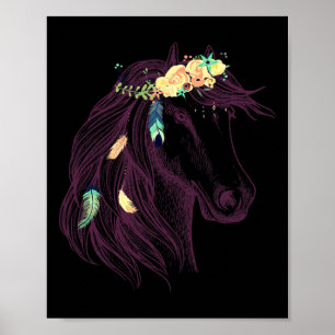 Horse Graphic Tees - Horse For Girls  Poster
