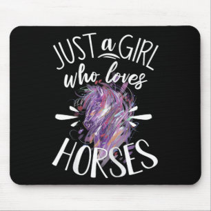 Horse Graphic Women Girls Horseback Riding Horse L Mouse Mat