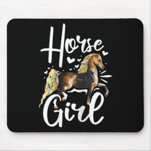 Horse Graphic Women Girls Horseback Riding Horse L Mouse Mat