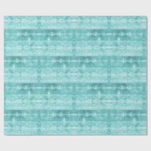 Horse Hair Tile Stripe Teal Wrapping Paper