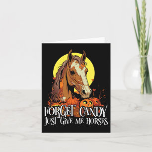 Horse Halloween Costume Horseback Riding Trick Or Card