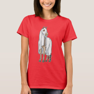 Horse Halloween Ghost T-Shirt