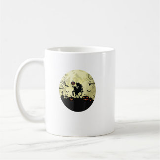 Horse Halloween Headless Horseman Pumpkin And Moon Coffee Mug