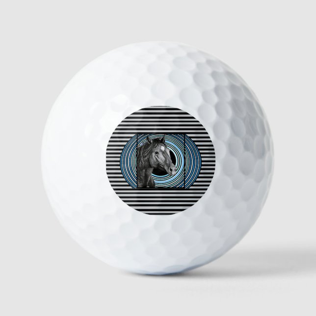 Horse Hand Drawn Art  Golf Balls (Front)