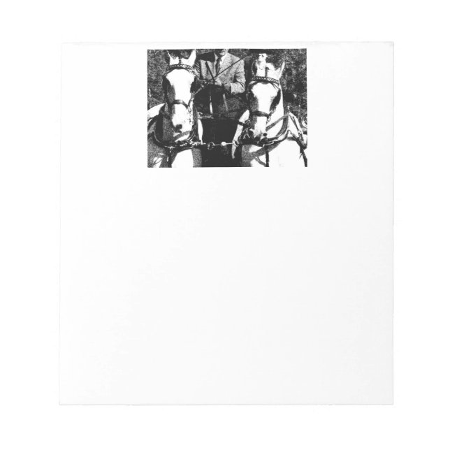 Horse Harness Team notepad (Front)