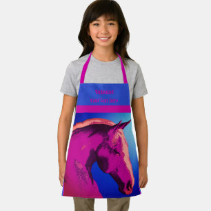 Horse Head Abstract Colours  Personalised Apron