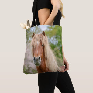 Horse Head Aegidienberger cross Icelandic and Paso Tote Bag