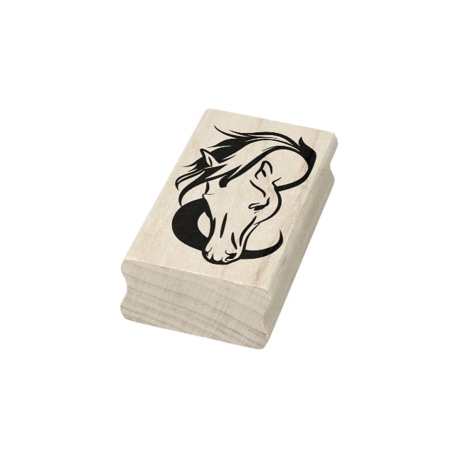 horse head art stamp (Stamp)