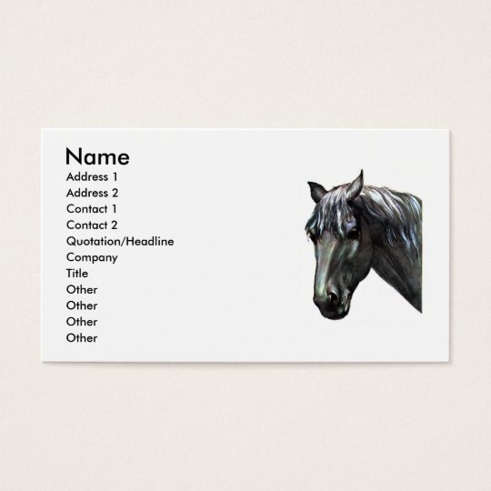 Horse Head Business Card