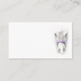 Horse head business card