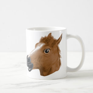 Horse Head Creepy Mask Coffee Mug
