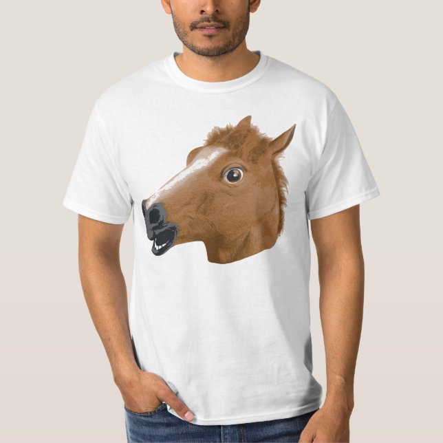 Horse Head Creepy Mask T-Shirt (Front)