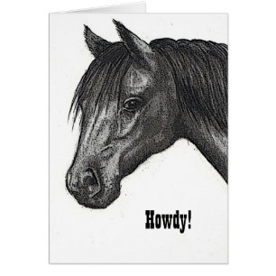 Horse Head: Drawing: Howdy: Checking In