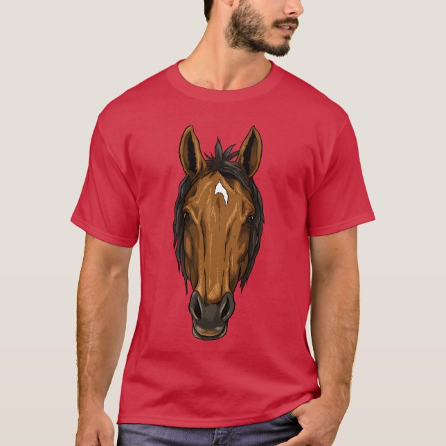 Horse Head Horse girl T-Shirt (Front)