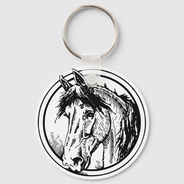 Horse head Keychain (Front)
