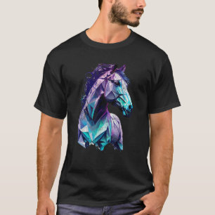 Horse Head polygons Equestrian horseback T-Shirt