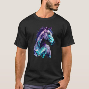 Horse Head polygons Equestrian horseback T-Shirt