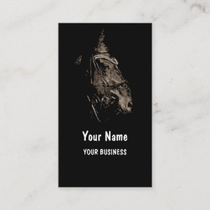 Horse Head Portrait Business Card