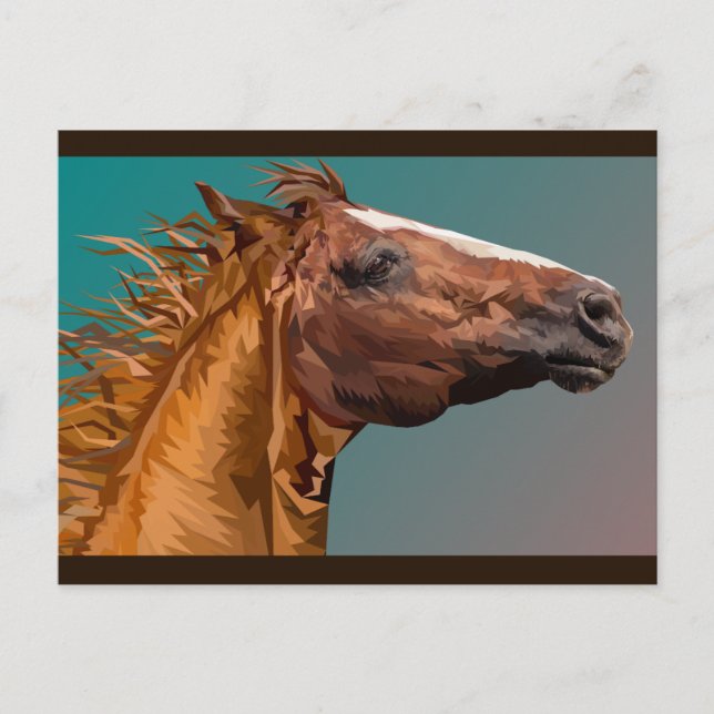 horse head postcard (Front)