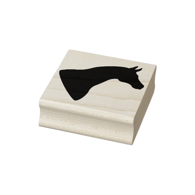 horse head silhouette art stamp (Stamp)